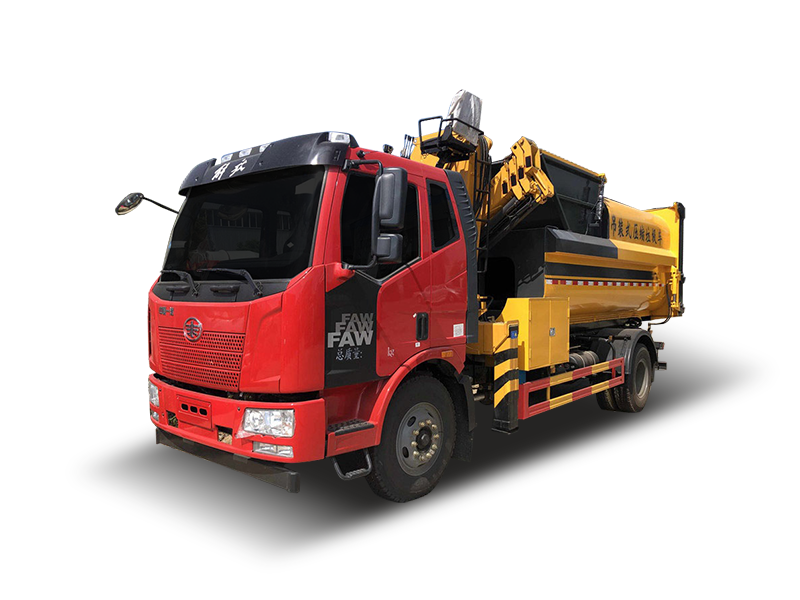 国六12方解放J6L 吊装压缩垃圾车