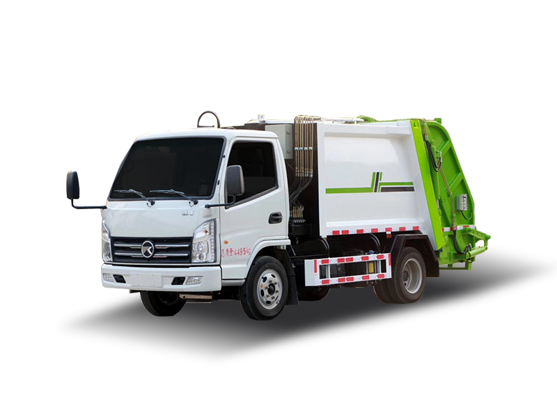 国六4立方 蓝牌凯马 压缩垃圾车