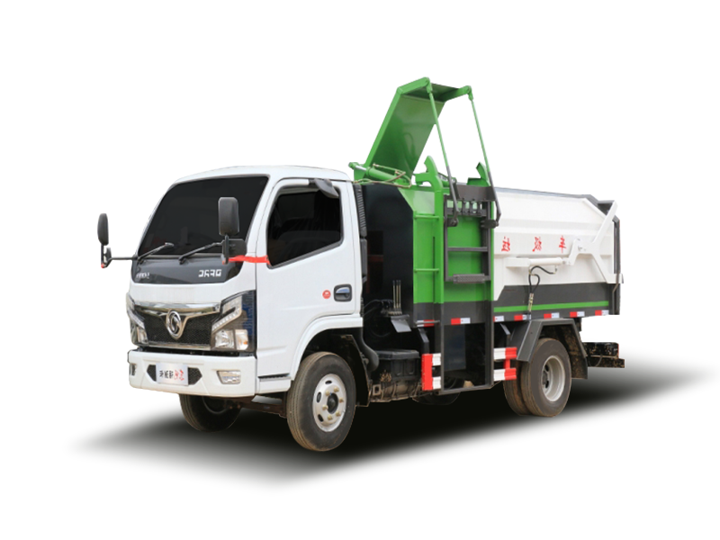 国六东风小多利卡 5方 挂桶垃圾车