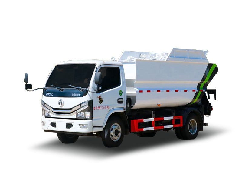 东风小多利卡无泄漏后挂桶垃圾车