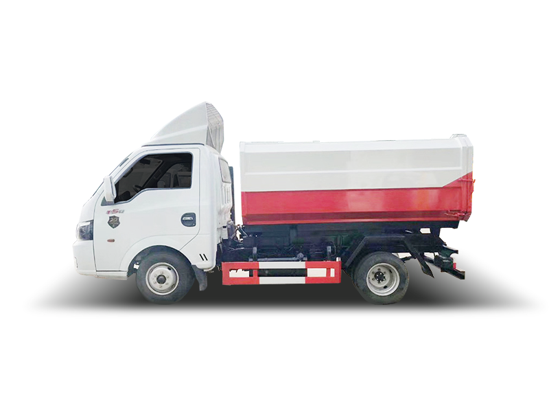 国六3-4方 蓝牌东风途逸挂桶垃圾车