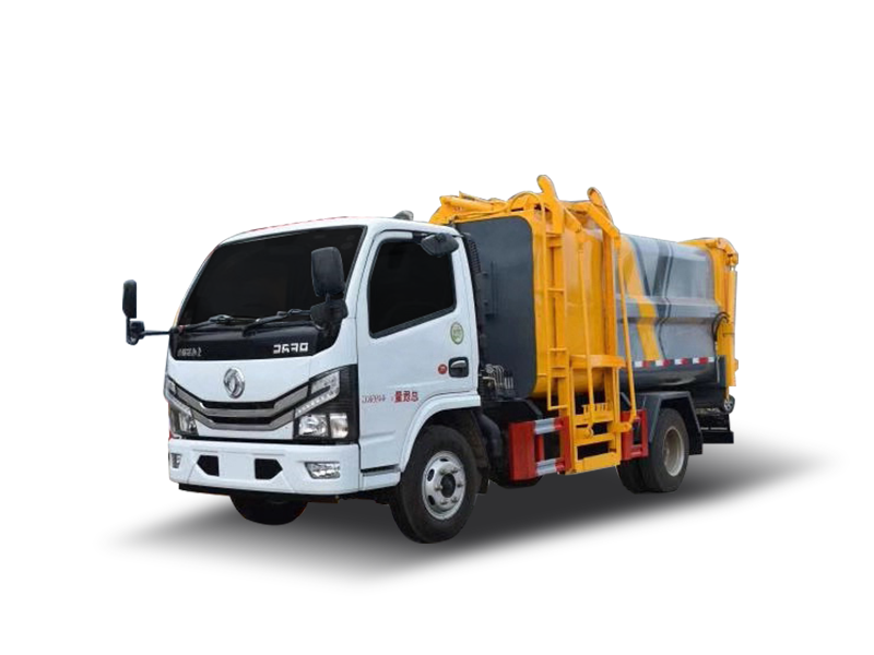 国六7方 蓝牌东风D6 侧装压缩垃圾车