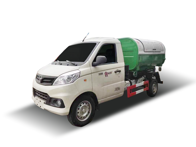 国六3方 蓝牌福田祥菱 勾臂垃圾车