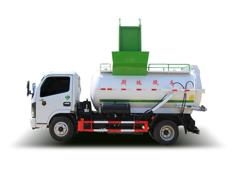 国六小多利卡 4.5方 餐厨垃圾车圆罐