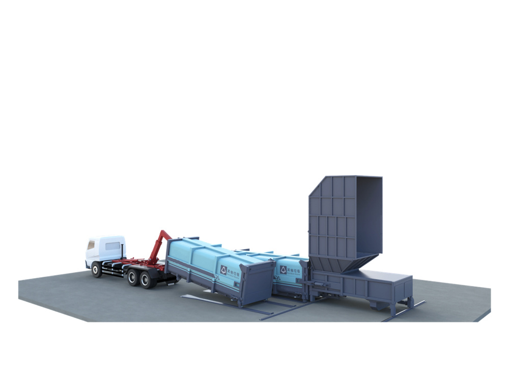 后平台分体式垃圾压缩设备