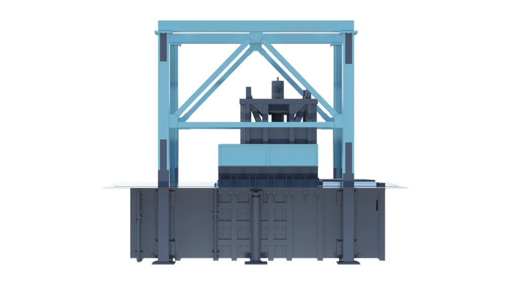 平移垂压式垃圾压缩设备